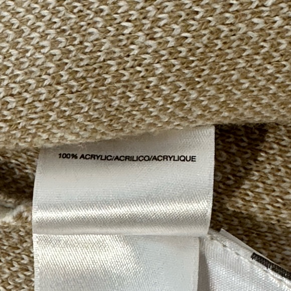 ANNE KLEIN Notched Collar Plaid Sweater Cardigan Size M - Picture 7 of 13